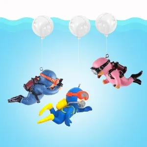 칸후 부상식 어항 장식 잠수부 5종