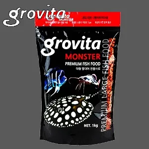 그로비타 몬스터 대형어 열대어 먹이 사료 1kg