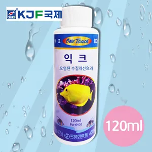 다팜아쿠아 국제 원터치 익크 관상어 해수 담수 전용 오염 수질 개선 백점충 구제제 120ml 1개