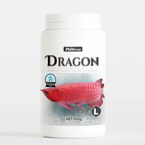 필그린 드래곤 L size 1000ml/400g 부상성 아로와나 사료 큰입자