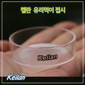 켈란 유리먹이 접시