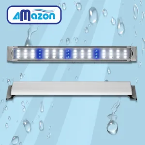 다팜아쿠아 아마존 AMZ-L600B 16W 실버 최대 63.5cm 저전력 고출력 프리미엄 슬림 LED 조명 등