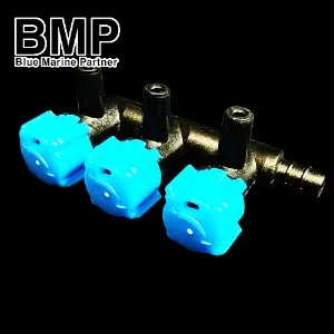 BMP 조절 밸브 에어 기포 3구 분지 분배기