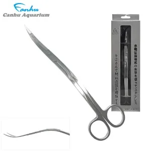 칸후 고급형 수초 가위 웨이브형 24cm