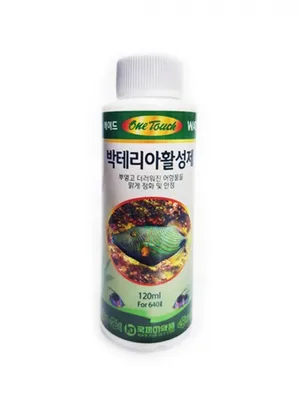 원터치 박테리아제 120ml (어항관리 수질안정제 박테리아 물잡이)