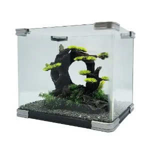 [50%할인] 칸후 CH-450 백금각 곡어항 일반어항 45x32x36cm 5T